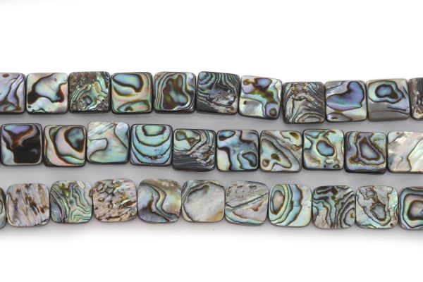 Wholesale Abalone Square Beads
