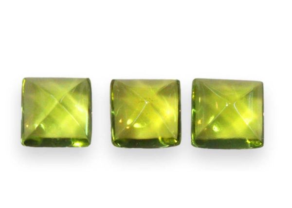 Peridot Square Cabochons