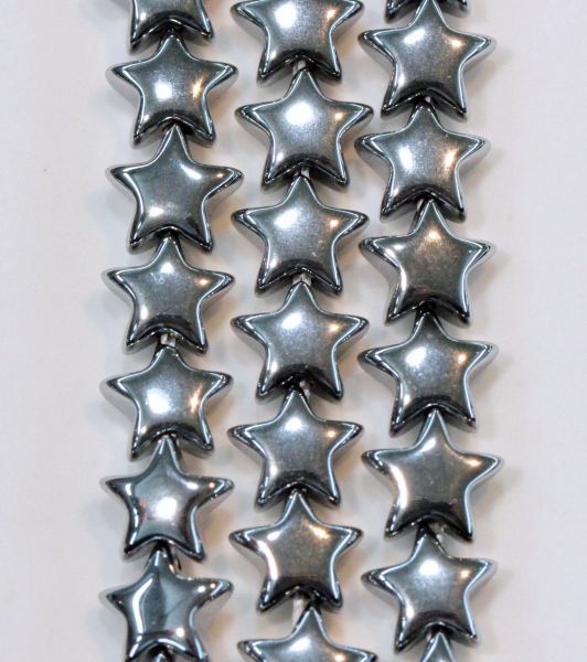 Silvertone Hematite Stars