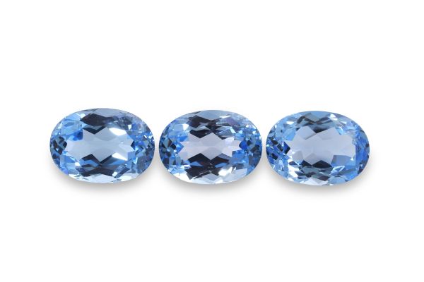 Wholesale Swiss Blue Topaz Faceted Oval