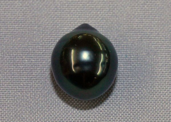 Tahitian Natural Color Drop Pearl, Undrilled - 9.7x10.3mm