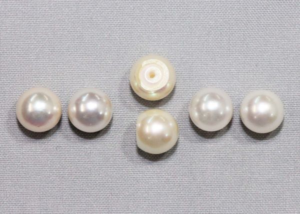7.5-8mm 3/4 Half-drilled Cultured Pearl Pairs