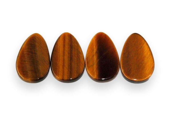 Tigereye Pear Shaped Tiles - 8x12mm