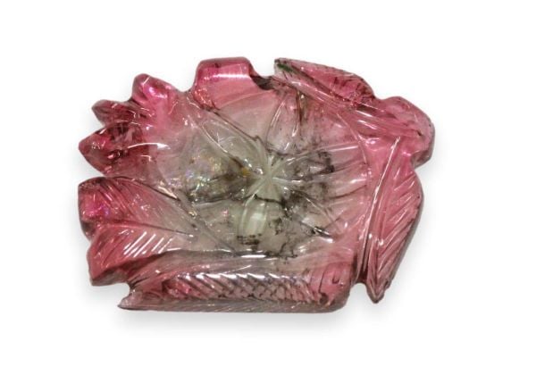 Tourmaline Bi-Color Carving, 18.93 cts. - 19.5 x 25.5 mm