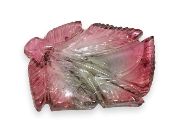 Tourmaline Bi-Color Carving, 17.35 cts. - 18.25 x 26.5 mm