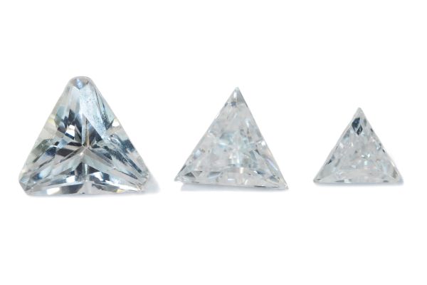 Triangle White Cubic Zirconia
