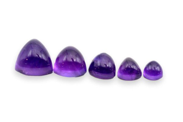 Amethyst Trilliant Cabochons