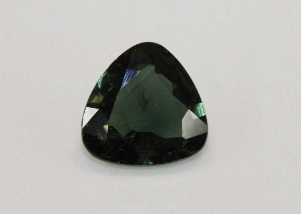 Green Sapphire Faceted Trilliant, 1.13 cts. - 6.75x6.8x7.1mm