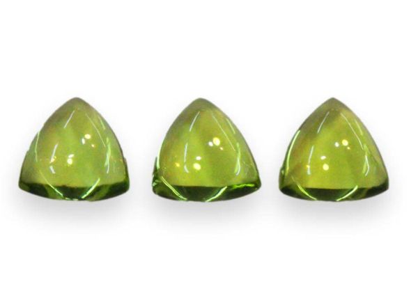 Peridot Trilliant Cabochons