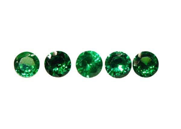 Tsavorite Garnet Faceted Rounds