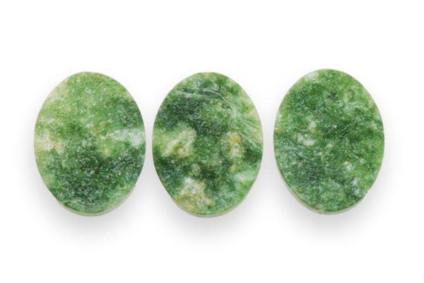 Wyoming Jade Oval Tiles, 14.25x18.5mm - 2mm Thick
