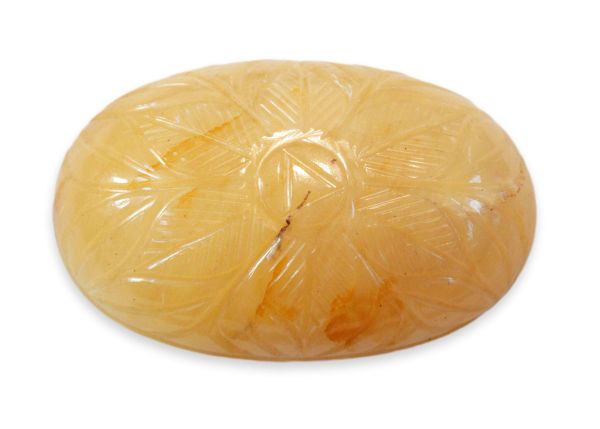 Yellow Aventurine Hand-Carved Cabochon,  212 cts. - 33x52mm