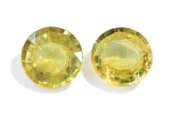 6mm yellow sapphires