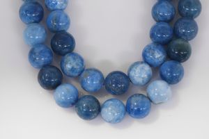 Blue Apatite Bead Strands - 10 mm