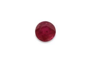 0.55 ct - Natural Ruby Faceted Round - 4.6 mm