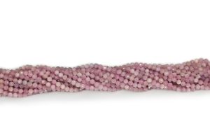 Wholesale Natural Kunzite Faceted Round Beads 4 mm
