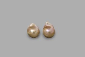 Wholesale Natural Color Fireball Pearl Pair