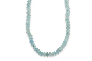 Wholesale 5.5 mm Aquamarine Melon Carved Bead Strand