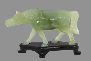 Wholesale Semi Translucent Bowenite Horse - Hand Carved